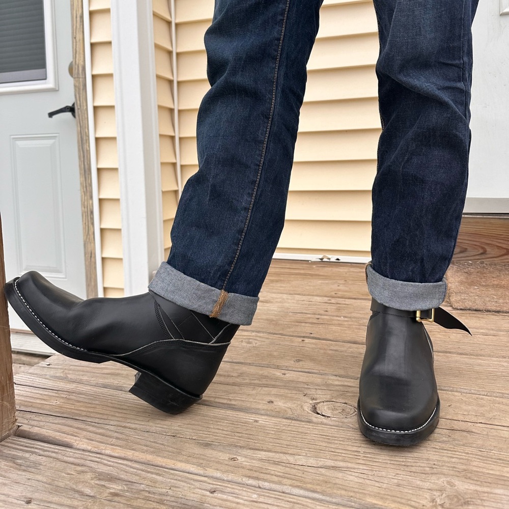 Handmade Leather Engineer Boots - Picture 8 of 9